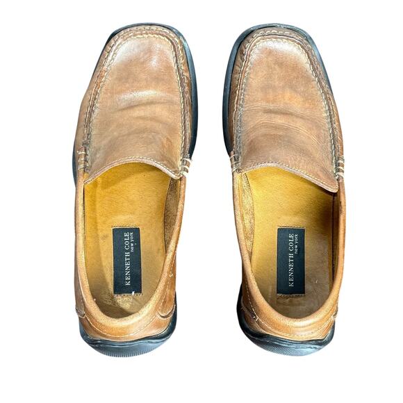 Men's Kenneth Cole New York Camel Casual Dress Shoes - Sz 7 - Picture 5 of 8